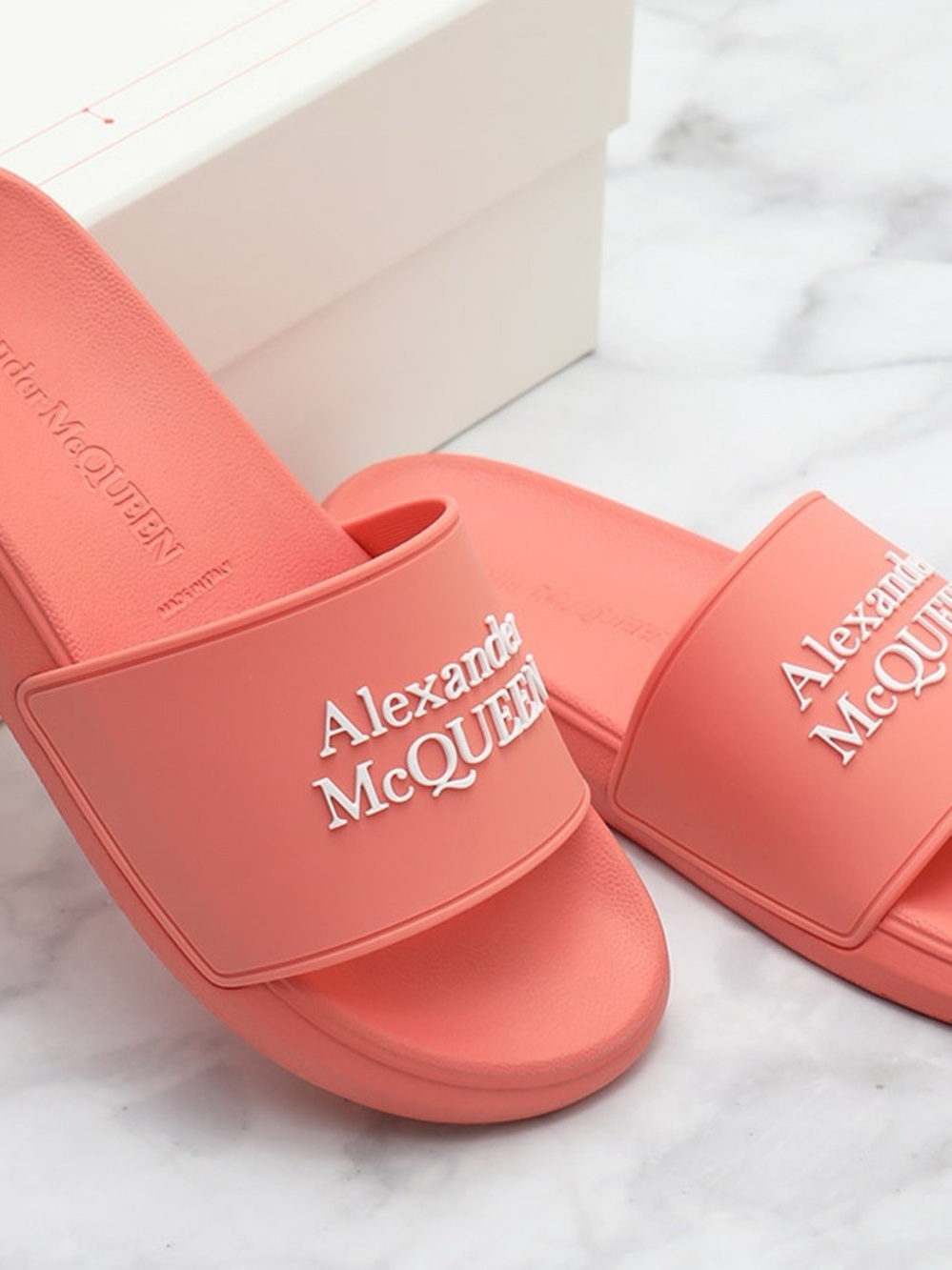 Alexander McQueen Slides with Dust Bag & Box